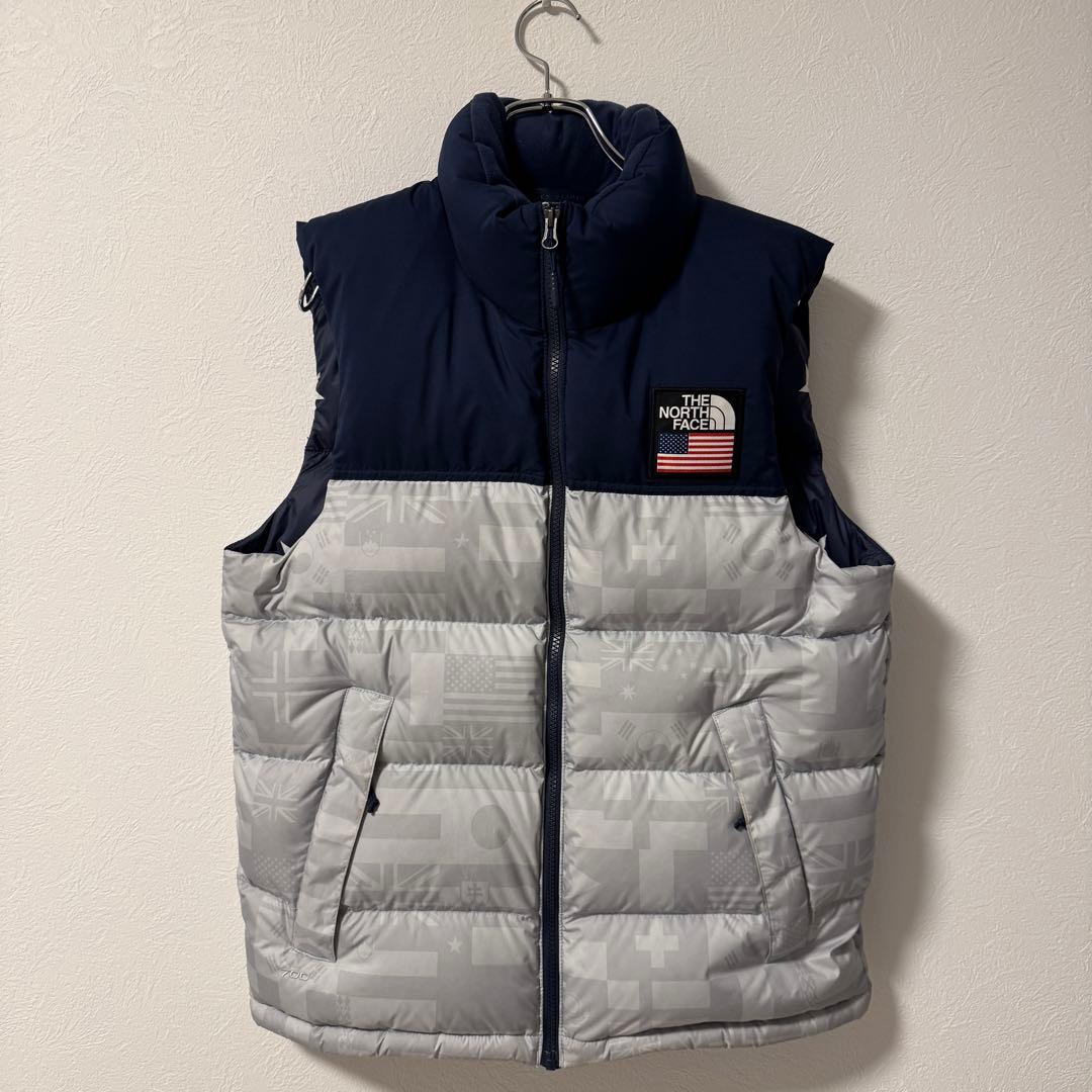 超希少！アメリカ限定品！ノースフェイス　星条旗　ヌプシ　ダインベスト