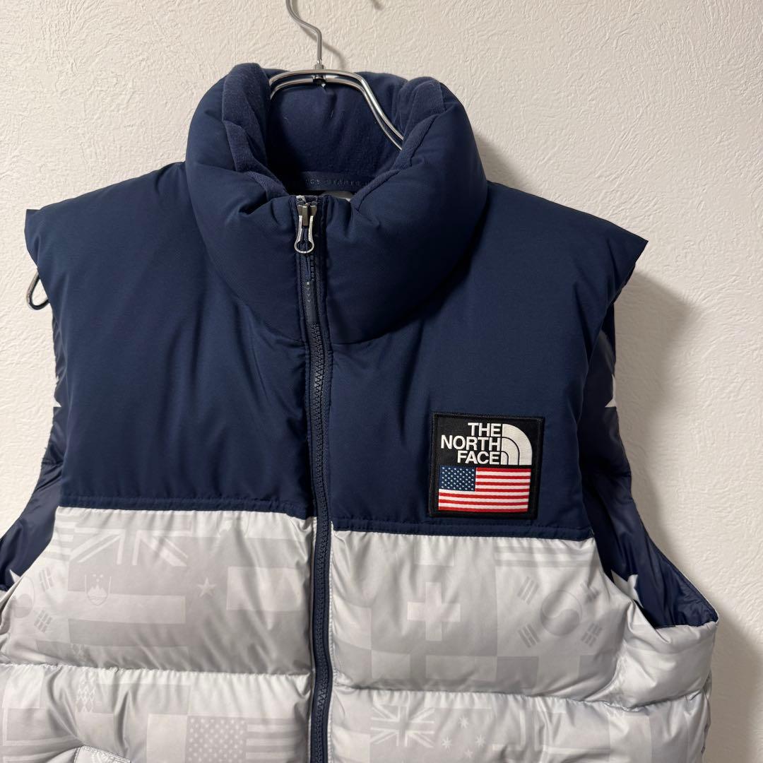 超希少！アメリカ限定品！ノースフェイス　星条旗　ヌプシ　ダインベスト