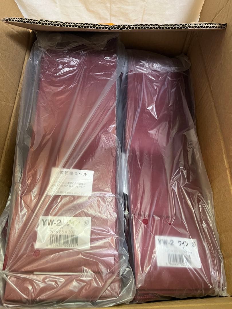 紙袋 100枚 セット 赤 贈答 プレゼント 手提袋 ボトル 新品 未使用