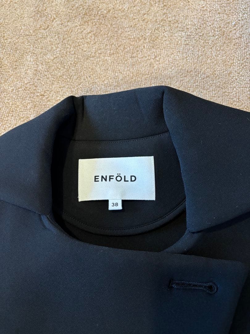 【2023SS】 ENFOLD エンフォルド ワイド ボックス ベスト 黒