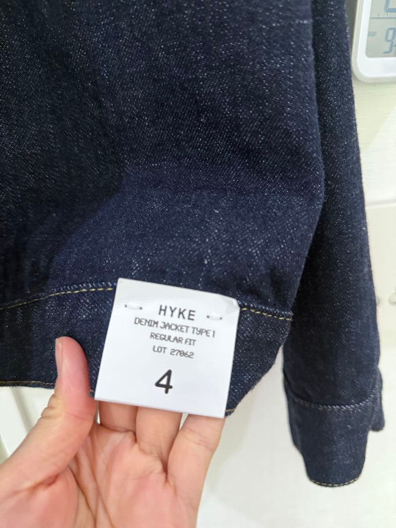 HYKE TYPE1 ワンウォッシュデニムジャケット
