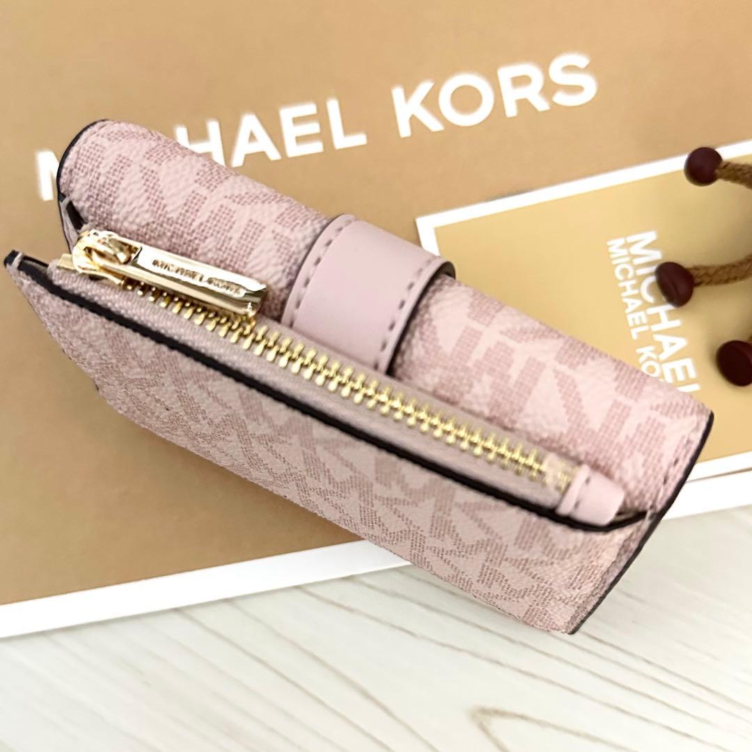 新品 MICHAEL KORS 折り財布 キーケース ピンク 三つ折り財布
