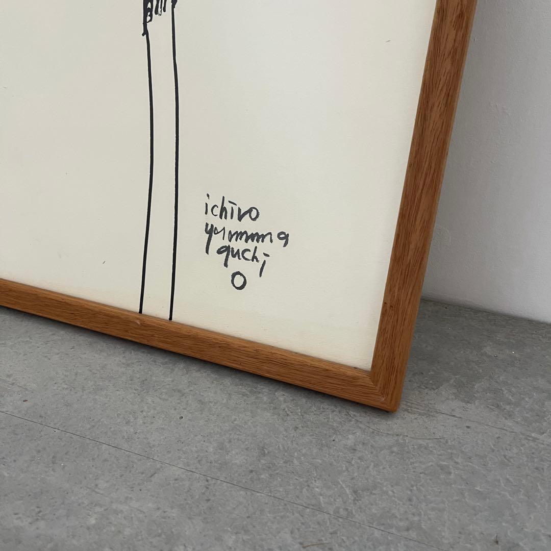 山口一郎　原画　HANA ピンク花　Mサイズ