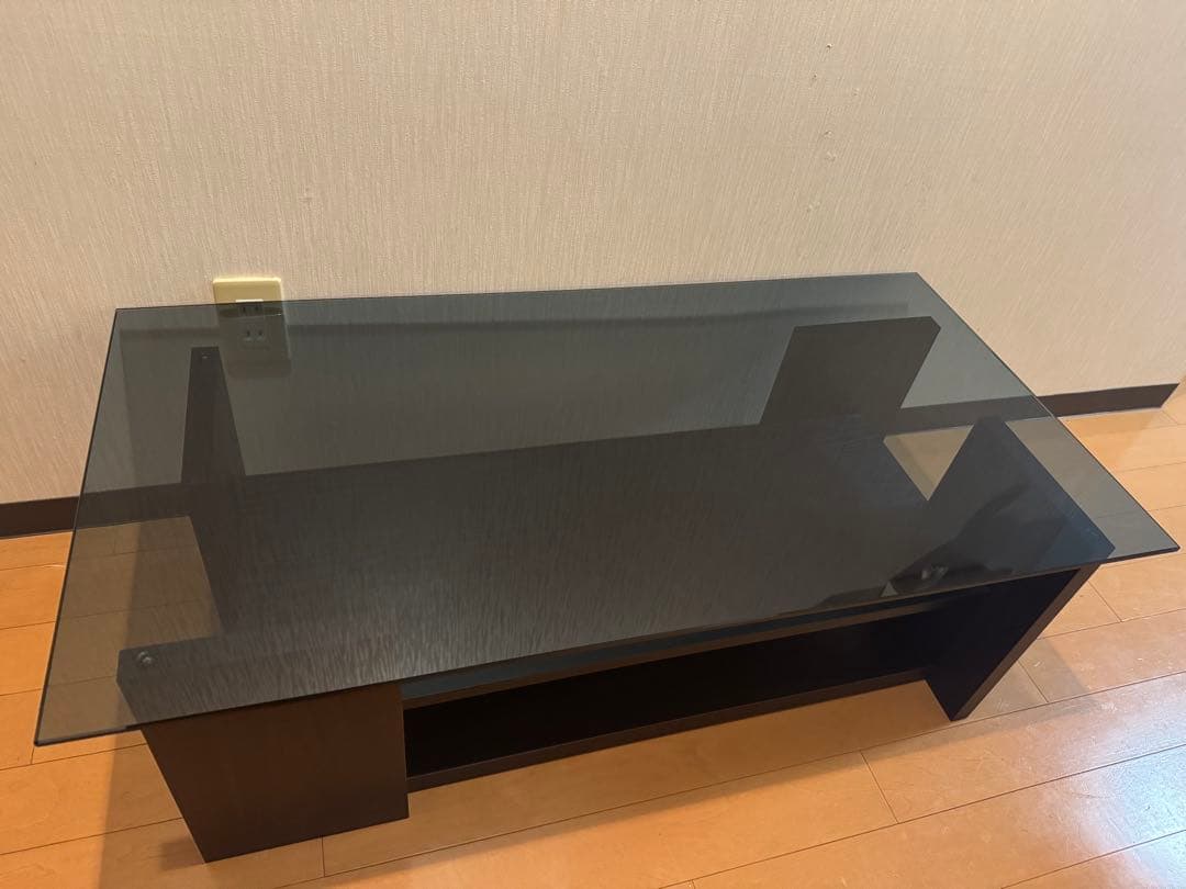 【幅100cm】ローテーブル　ガラステーブル