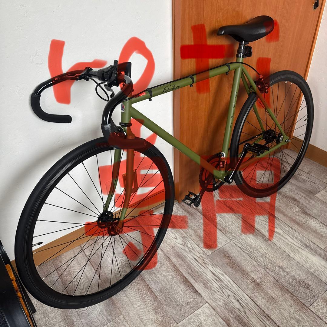 roti　オリーブグリーン ピストバイク 700C