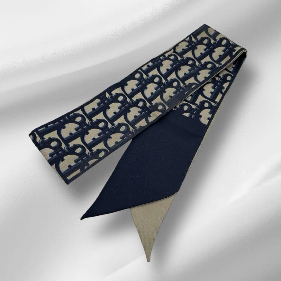 【美品】 DIOR ディオール オブリーク シルク ツイル w6