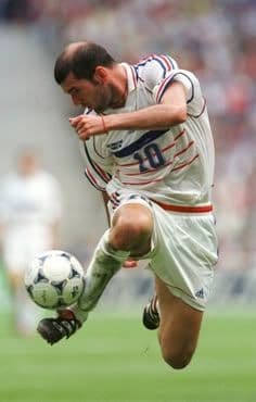 【ほぼ新品の当時物！】ジネディーヌ・ジダン/フランス代表/98年W杯/アウェイ