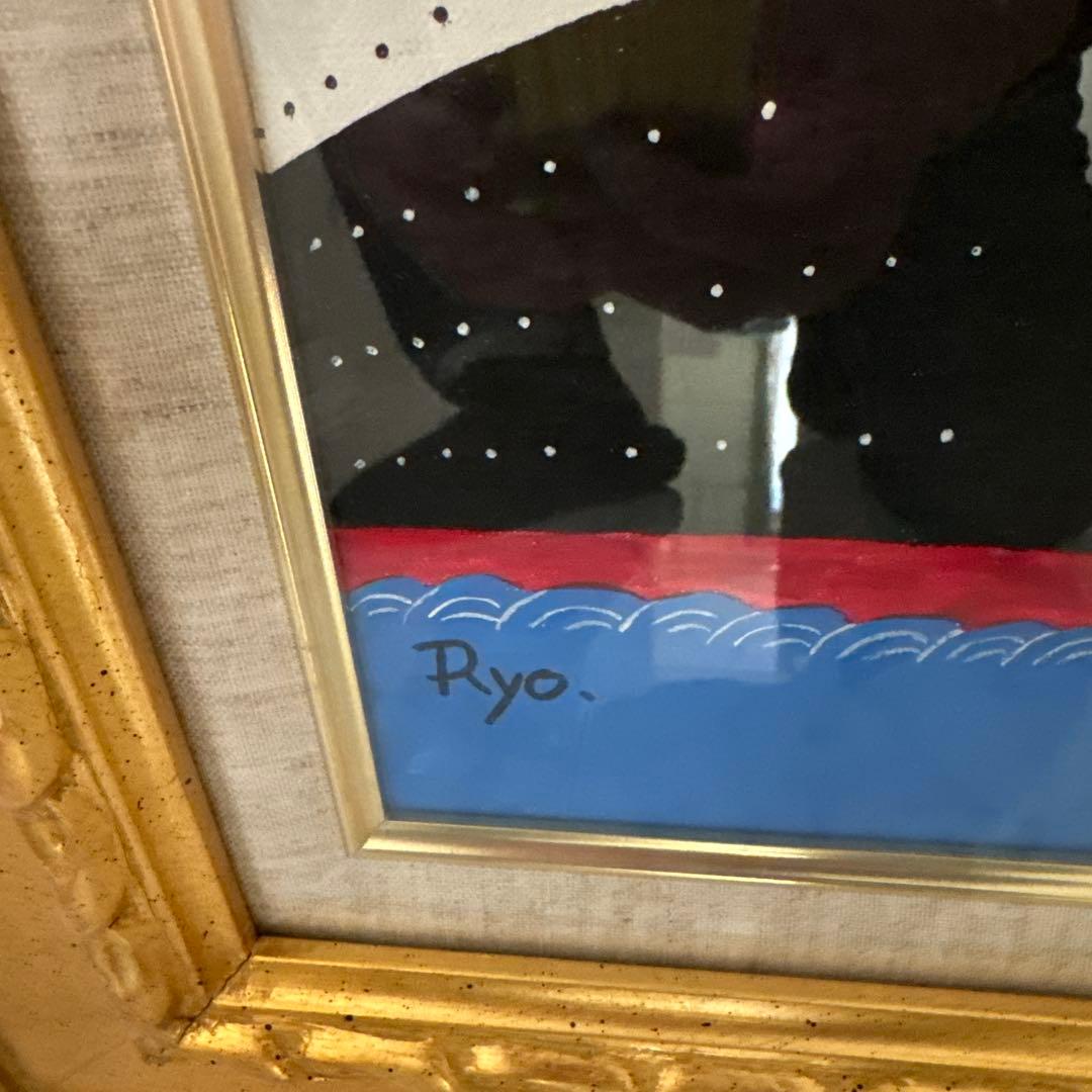 貼り絵　真贋不明　柳原良平　サイン無し　おまけ付き
