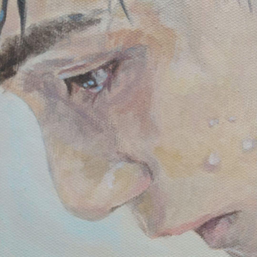 人物画#22 男性の肖像 油彩画 2号 油絵