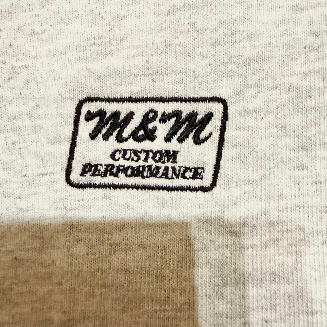 M&M ロゴバックプリント スウェット コーチジャケット スター刺繍 L