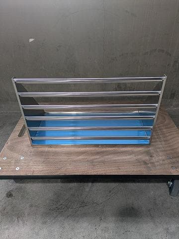 未使用品 ステンレスパイプ棚 厨房 W590×D350×H300 壁付け ①