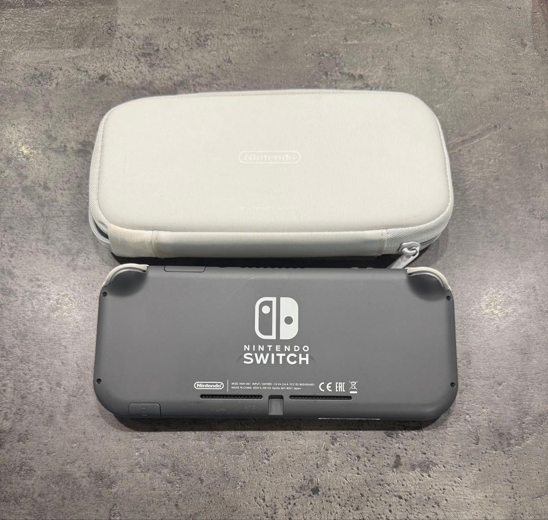 NintendoSwitch Liteグレー本体ケースSDカード付き(32GB)