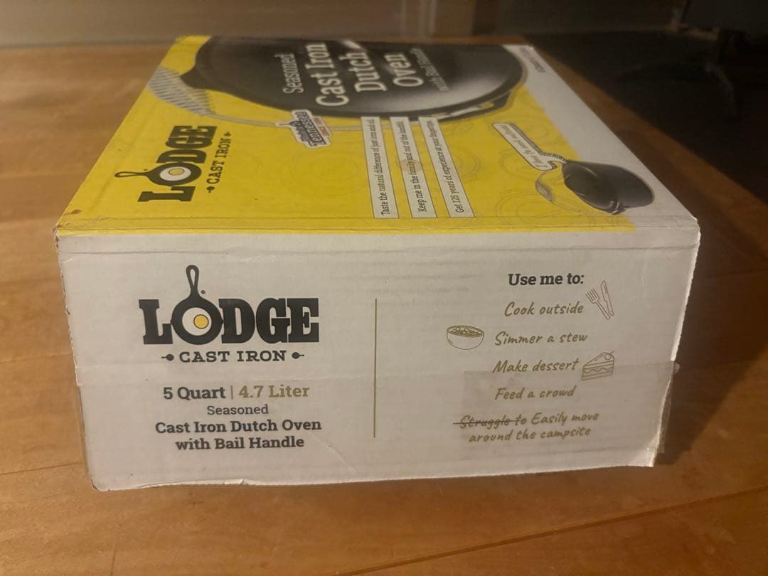 Lodge ダッチオーブン収納袋付き 5クォート　10インチ　送料込み
