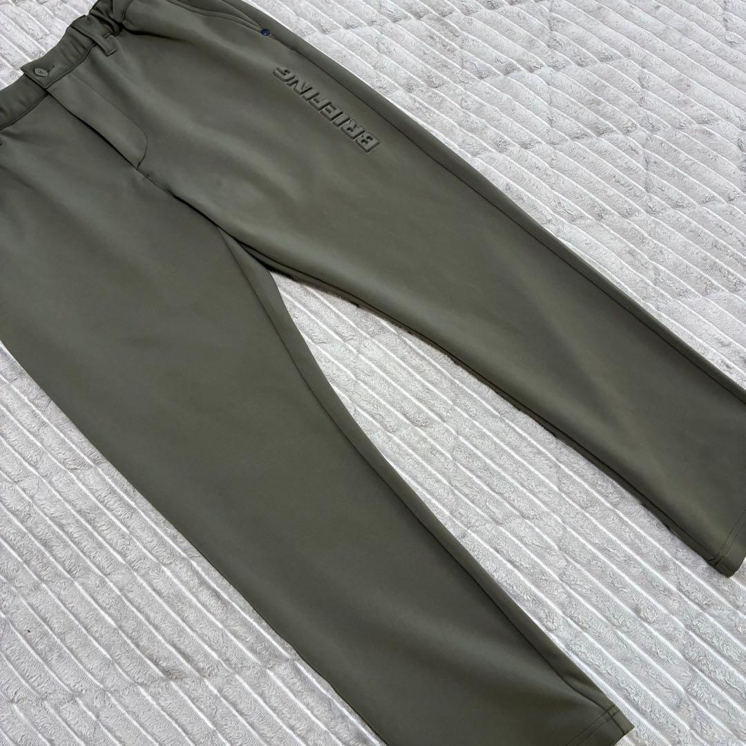 BRIEFING MENS 3D LOGO SLIM PANTS グリーン L寸