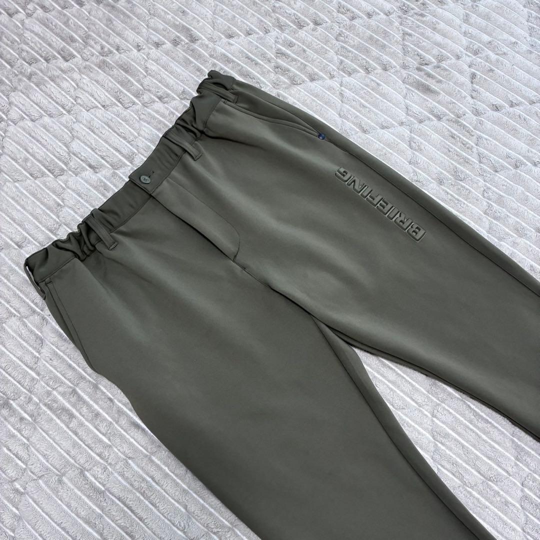 BRIEFING MENS 3D LOGO SLIM PANTS グリーン L寸