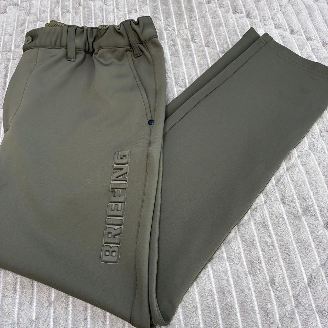 BRIEFING MENS 3D LOGO SLIM PANTS グリーン L寸