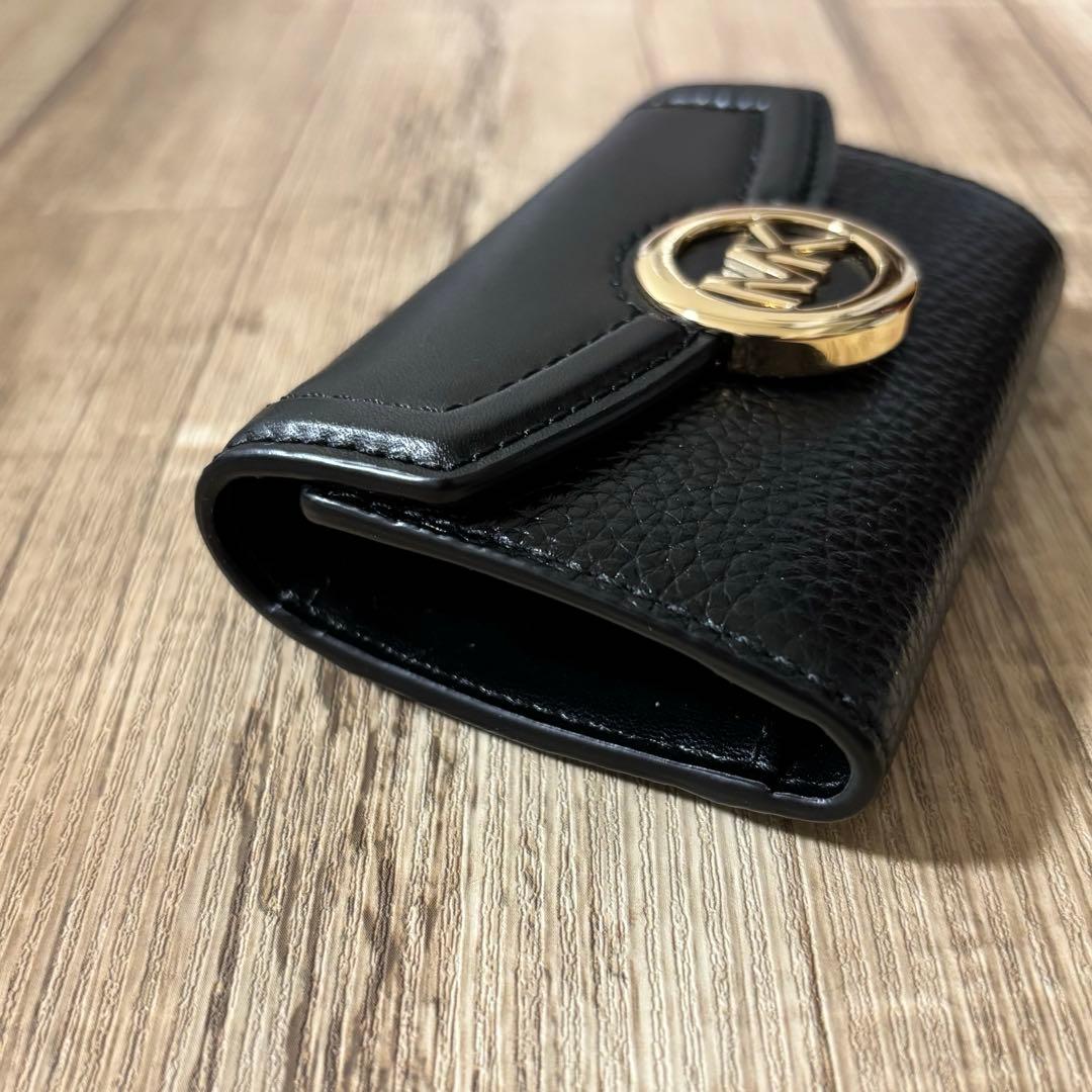 【美品】マイケルコース　MICHAEL KORS　キーケース　レザー　ブラック