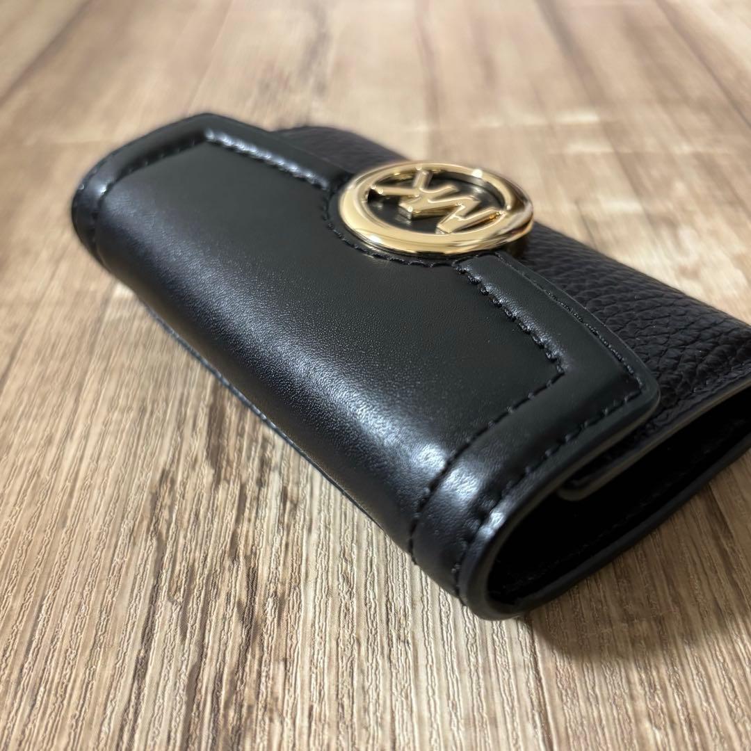 【美品】マイケルコース　MICHAEL KORS　キーケース　レザー　ブラック