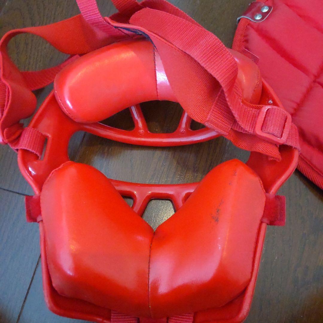 JSA ZETT ソフトボール キャッチャー 防具 一式 赤
