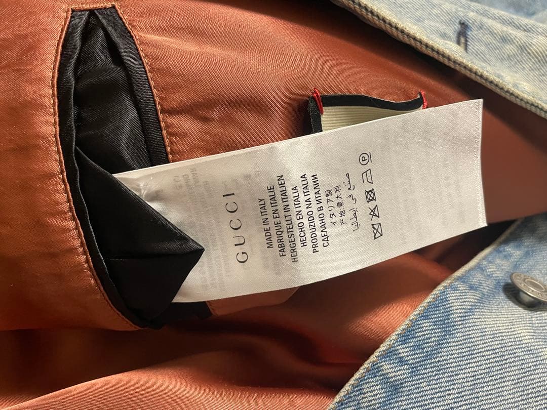 GUCCI エンブロイダリー デニムジャケット 48