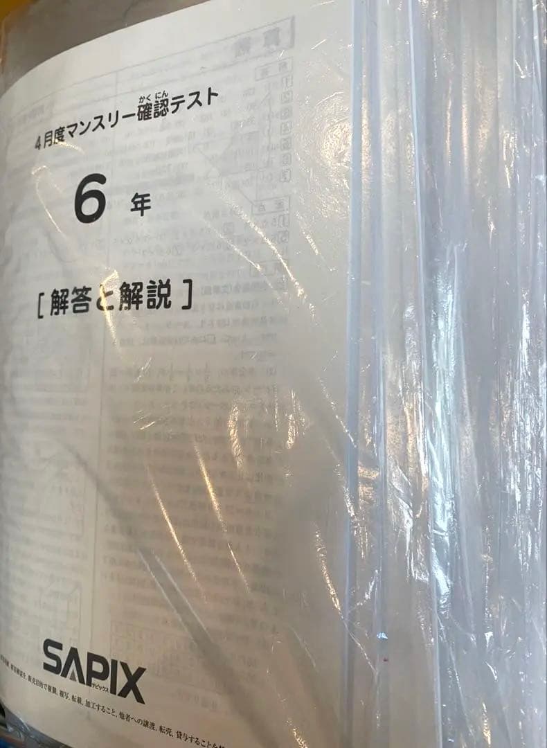 【るりま様】SAPIX 6年生 2023年度 マンスリー・組分け他テストセット