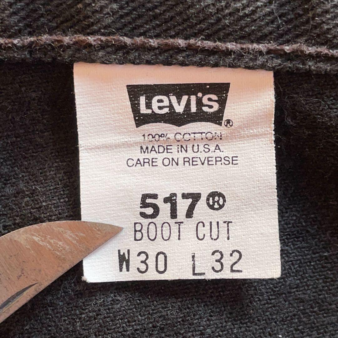Levi's 517 ブラック アメリカ製 リーバイス