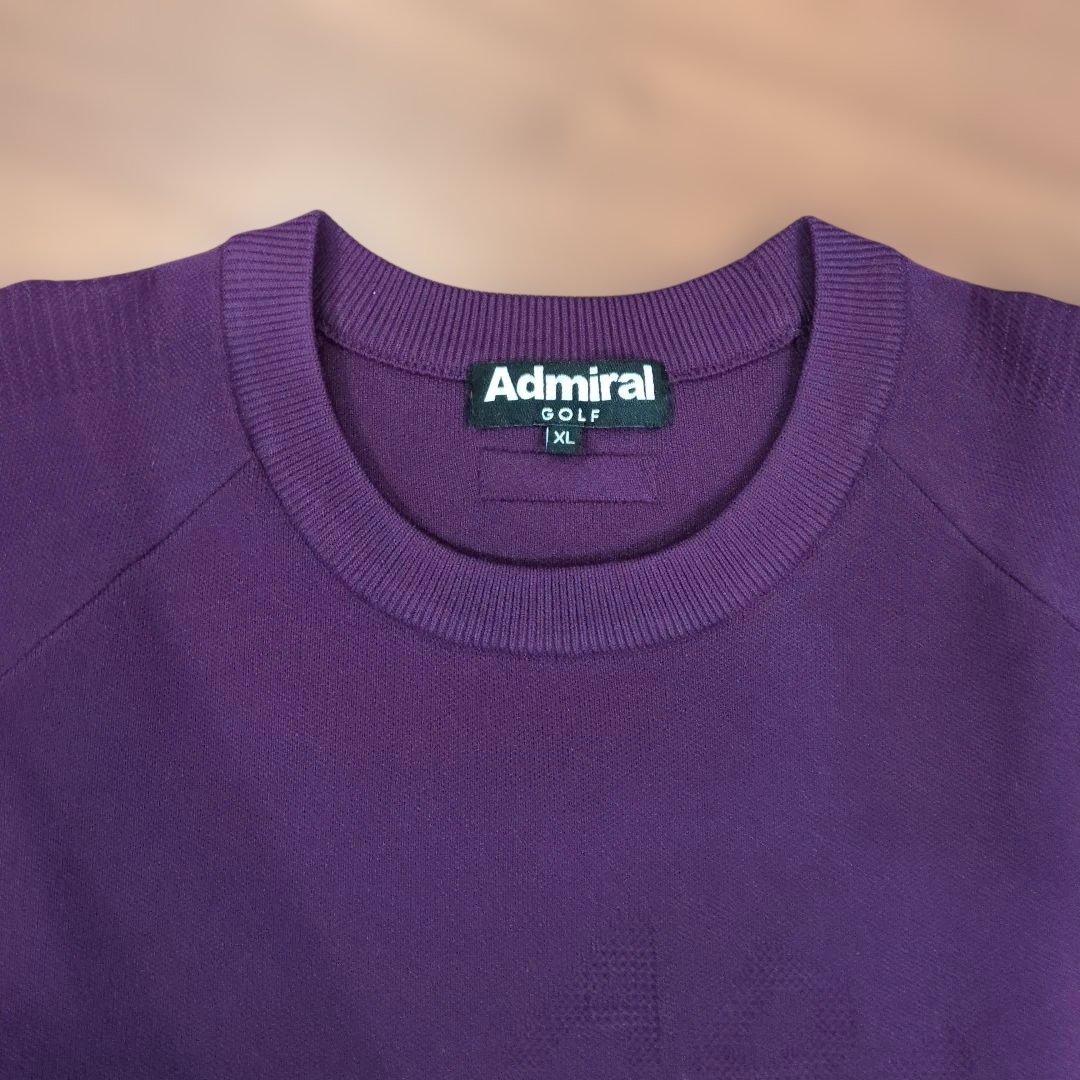 Admiral アドミラルゴルフセーター アーチロゴ クルーニット メンズ XL