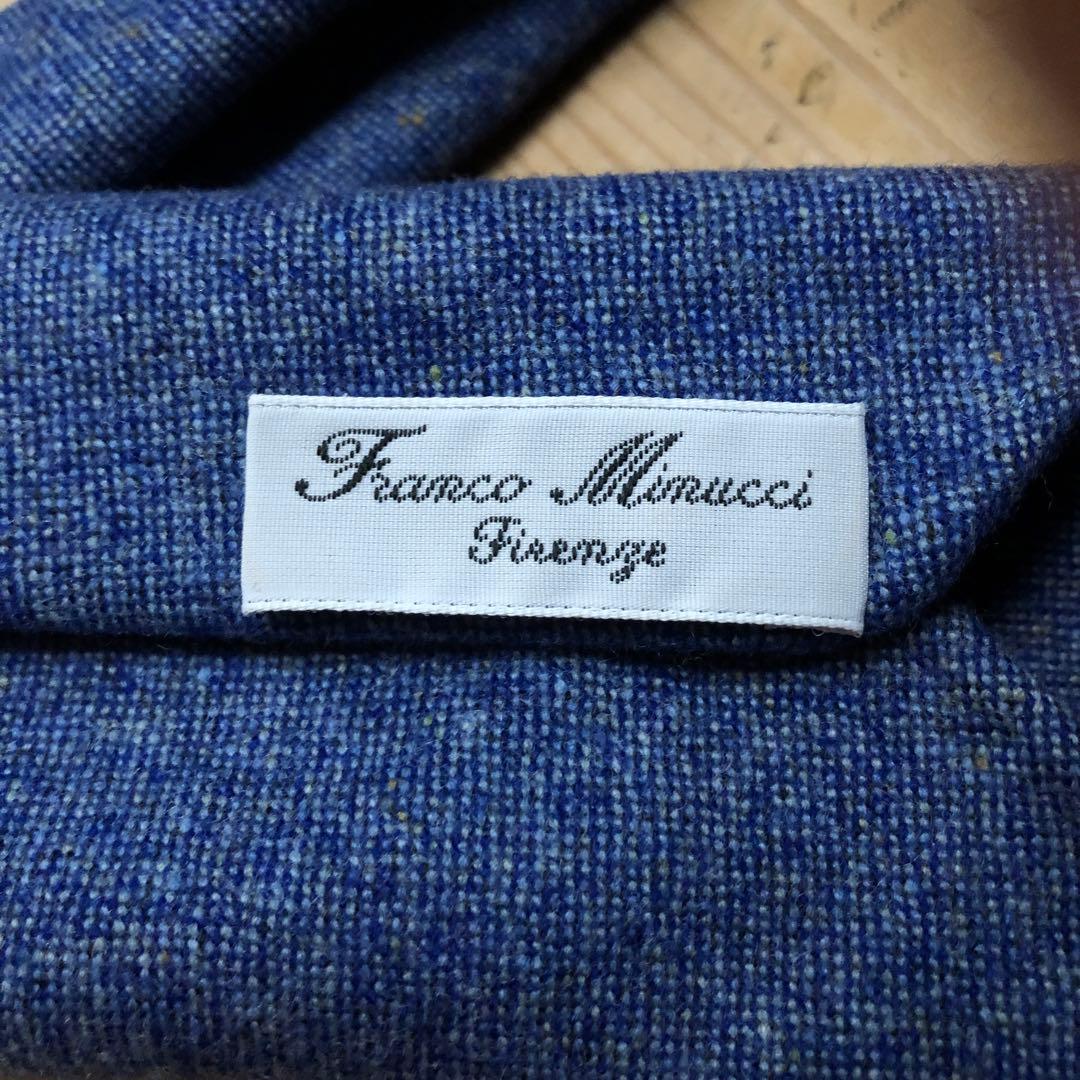 Franco Minucci セッテピエゲ 7つ折り　ブルー　インディゴ