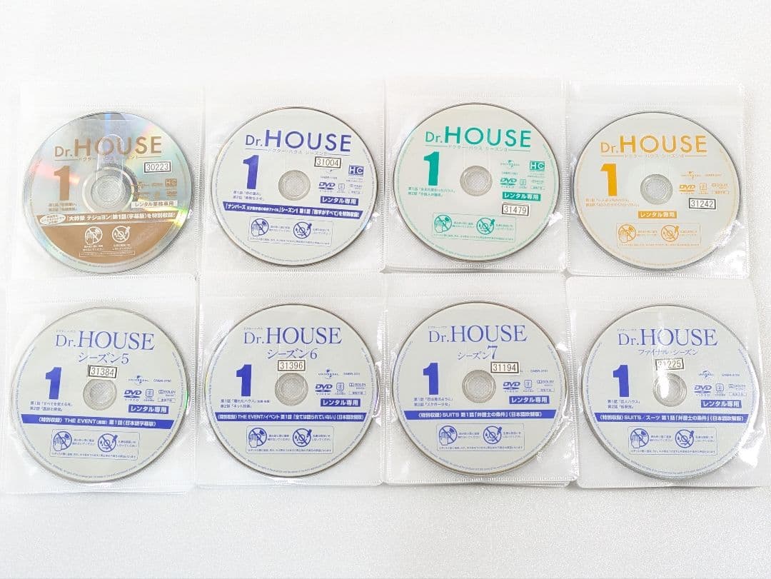 Dr.HOUSE シーズン1～FINAL 全89巻 レンタルDVD 中古DVD