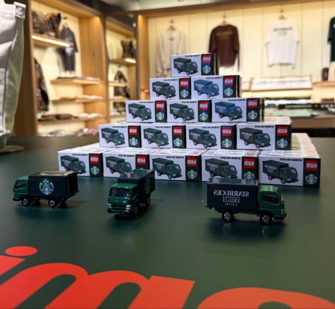 スターバックス　STARBUCKS BEAMS × トミカ x3