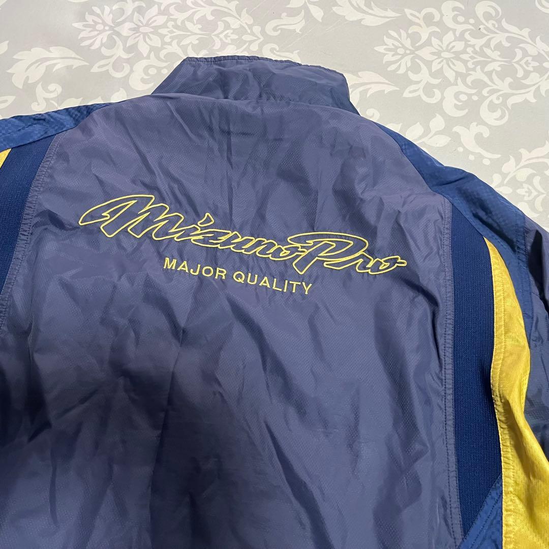ミズノプロ ウインドブレーカー 上下セット XO 紺×金/Mizuno Pro