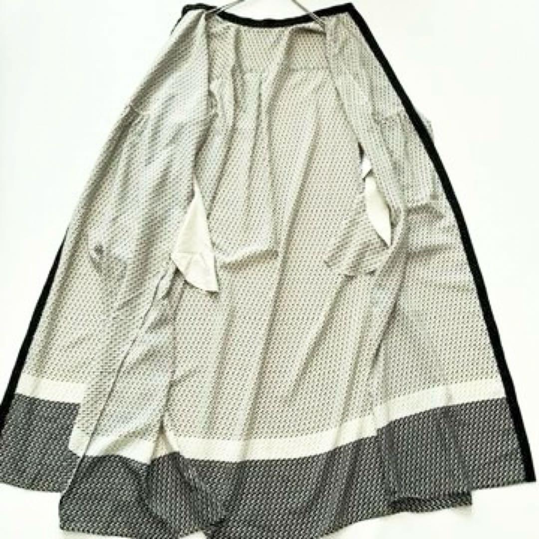 【まめこ】23区　24ss 洗える ジオメトリックパネルプリントワンピース