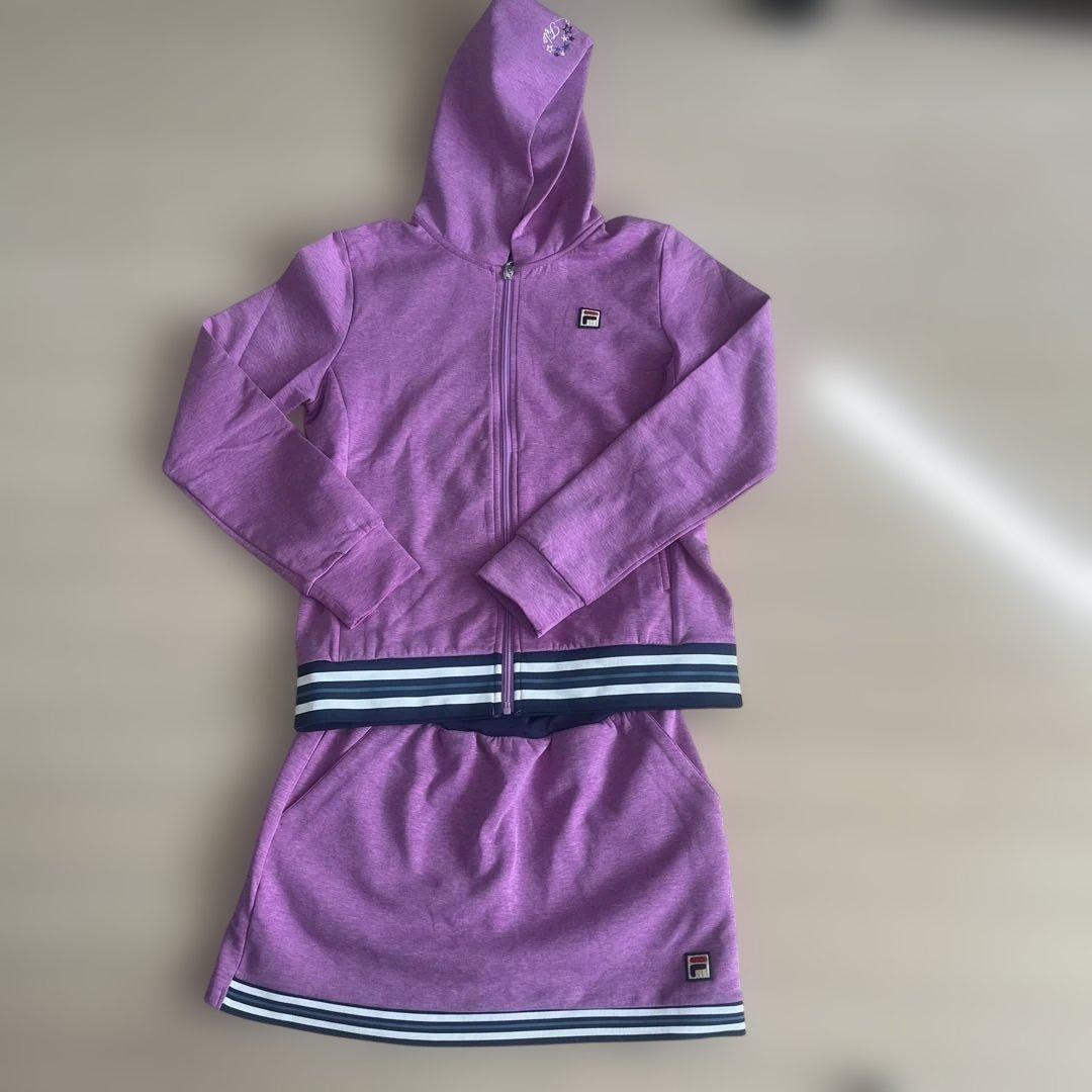 FILA テニスウェアフーディー スカート セット