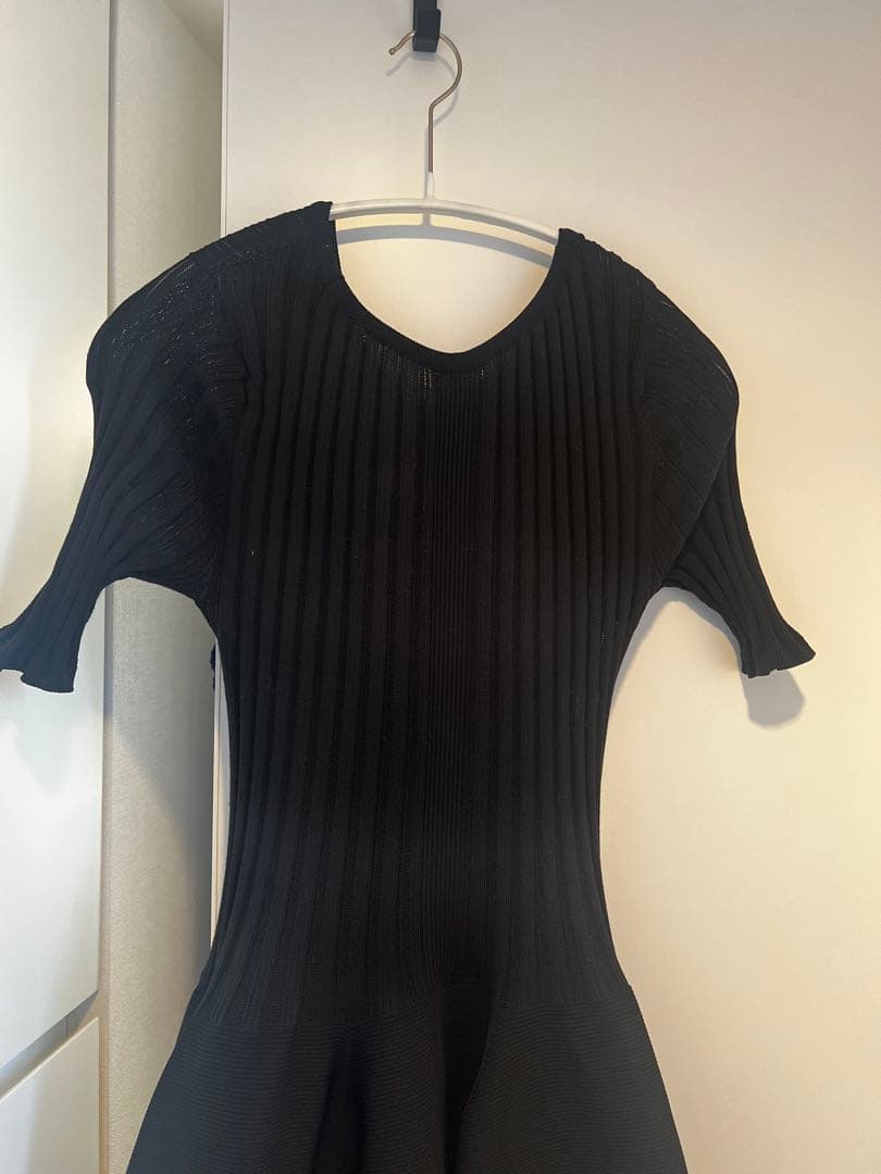 CFCL POTTERY SHORT SLEEVE DRESS 1 ブラック