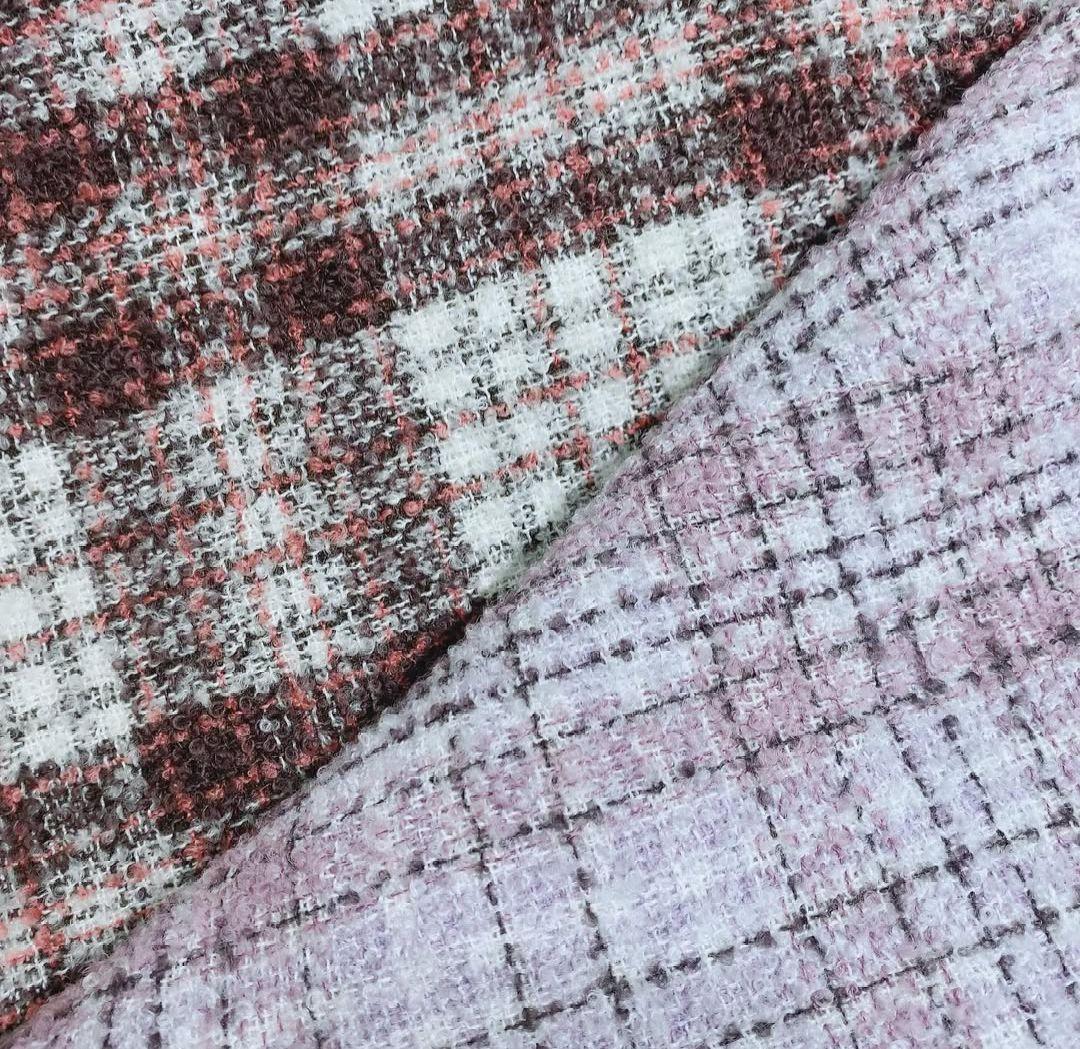 新品レッセパッセ【尾州織】チェックツイードステンカラーコート