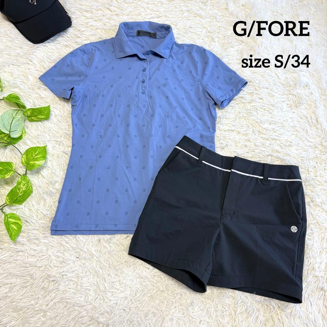 【ジーフォア】美品 セットアップ ポロシャツ ショートパンツ S レディース