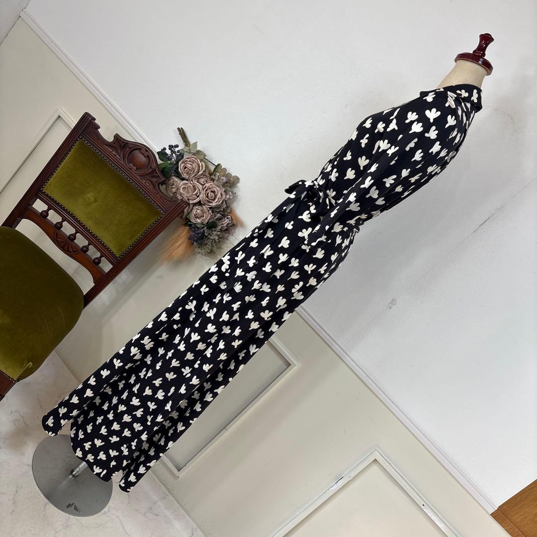 62美品　DIANE von FURSTENBERG モノクロ　ワンピース