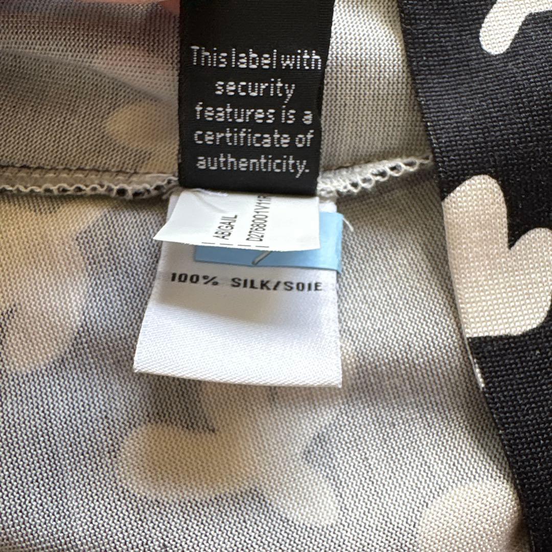62美品　DIANE von FURSTENBERG モノクロ　ワンピース