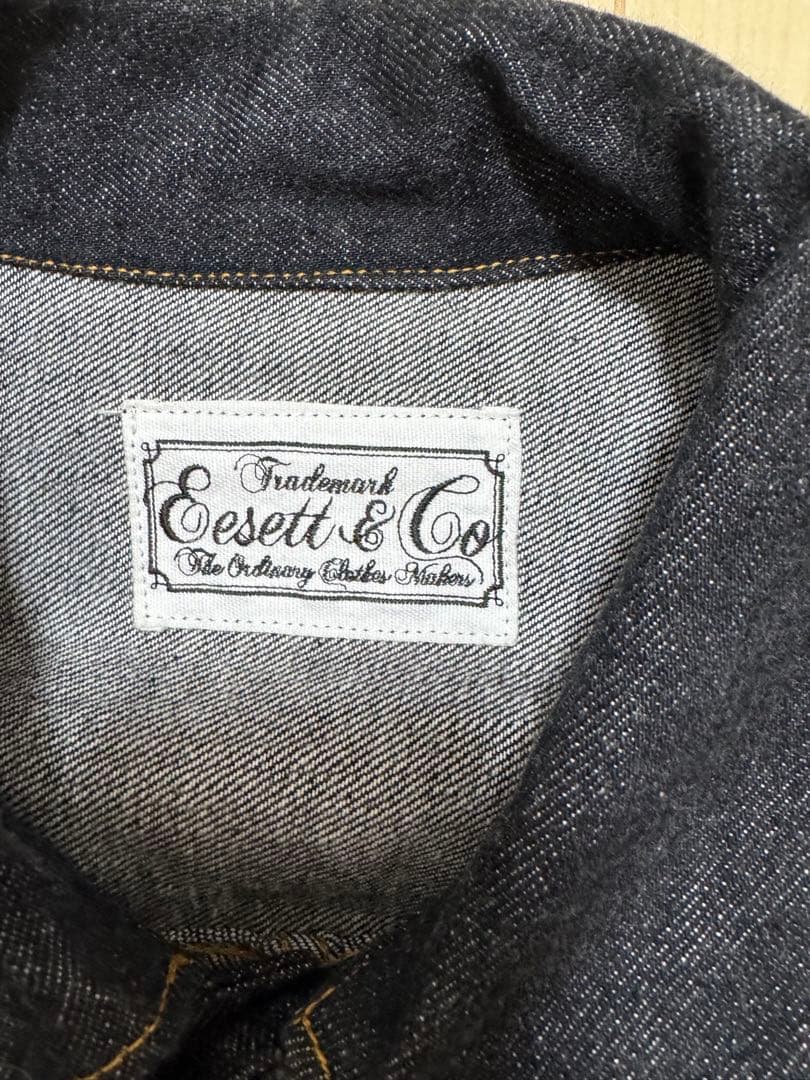 F*T様 Eesett&co デニムジャケット　インディゴ　サイズ38 Lサイズ