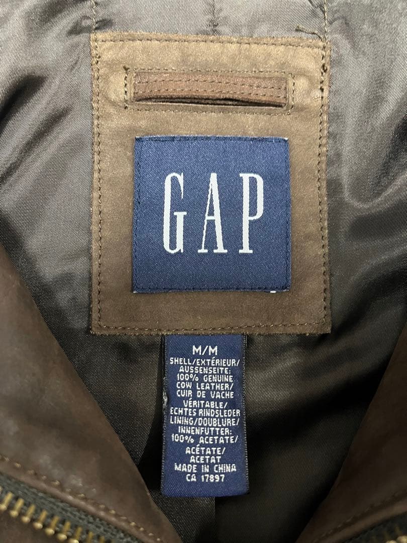 [希少]90's old GAP オールドギャップ レザージャケット