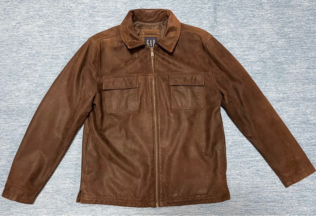 [希少]90's old GAP オールドギャップ レザージャケット