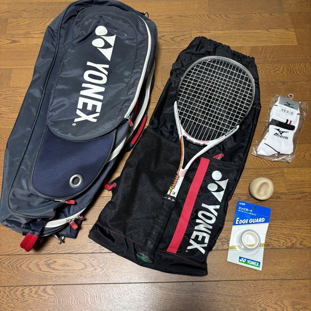 【名器・希少】ヨネックス ナノフォース 800V & ラケットバッグ・小物セット