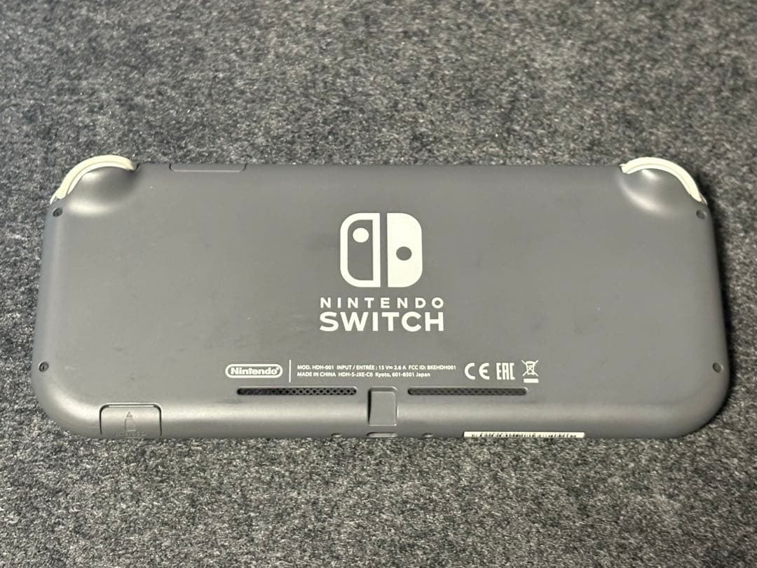 Nintendo Switch Lite グレー　充電器付き　箱無し