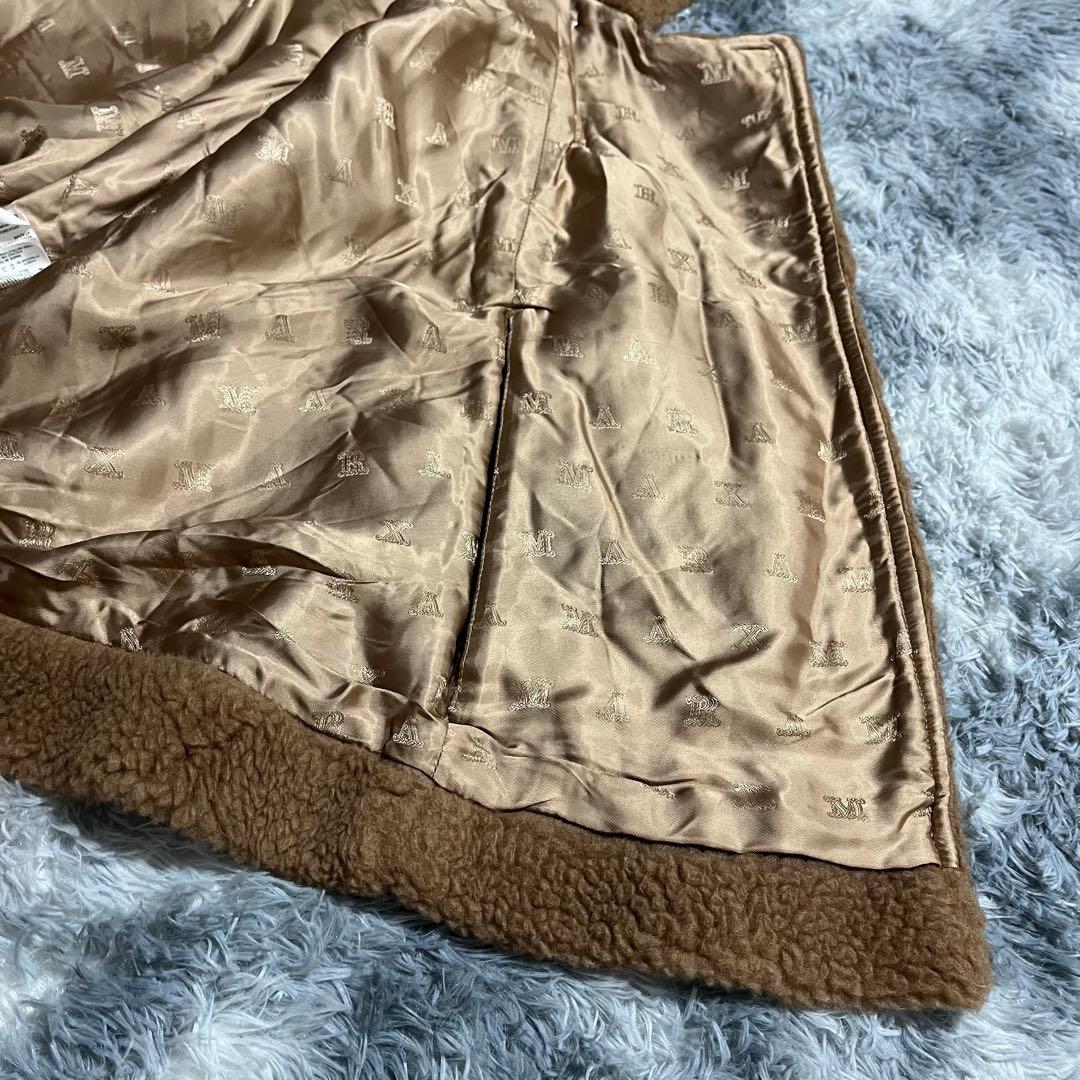 人気　MaxMara キャメル　ケープコート　テディベア　ポンチョ