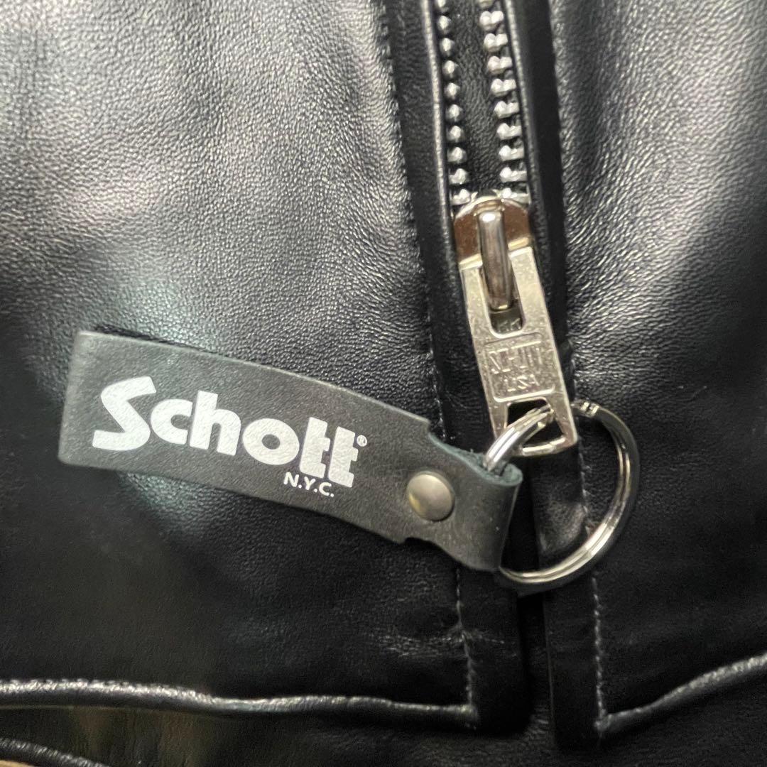 く*び様 極美品 Schott ショット カフェレーサー 本革 レザージャケット
