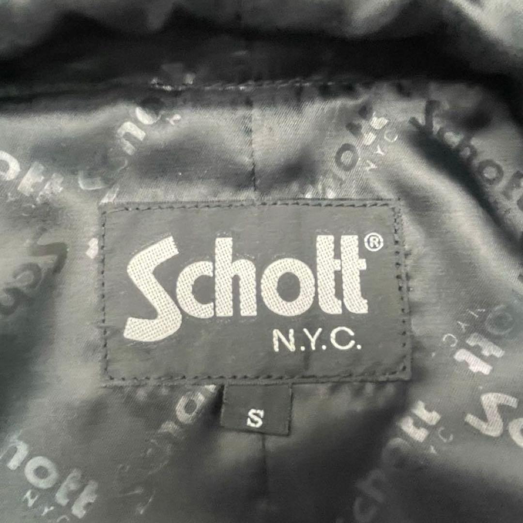 く*び様 極美品 Schott ショット カフェレーサー 本革 レザージャケット
