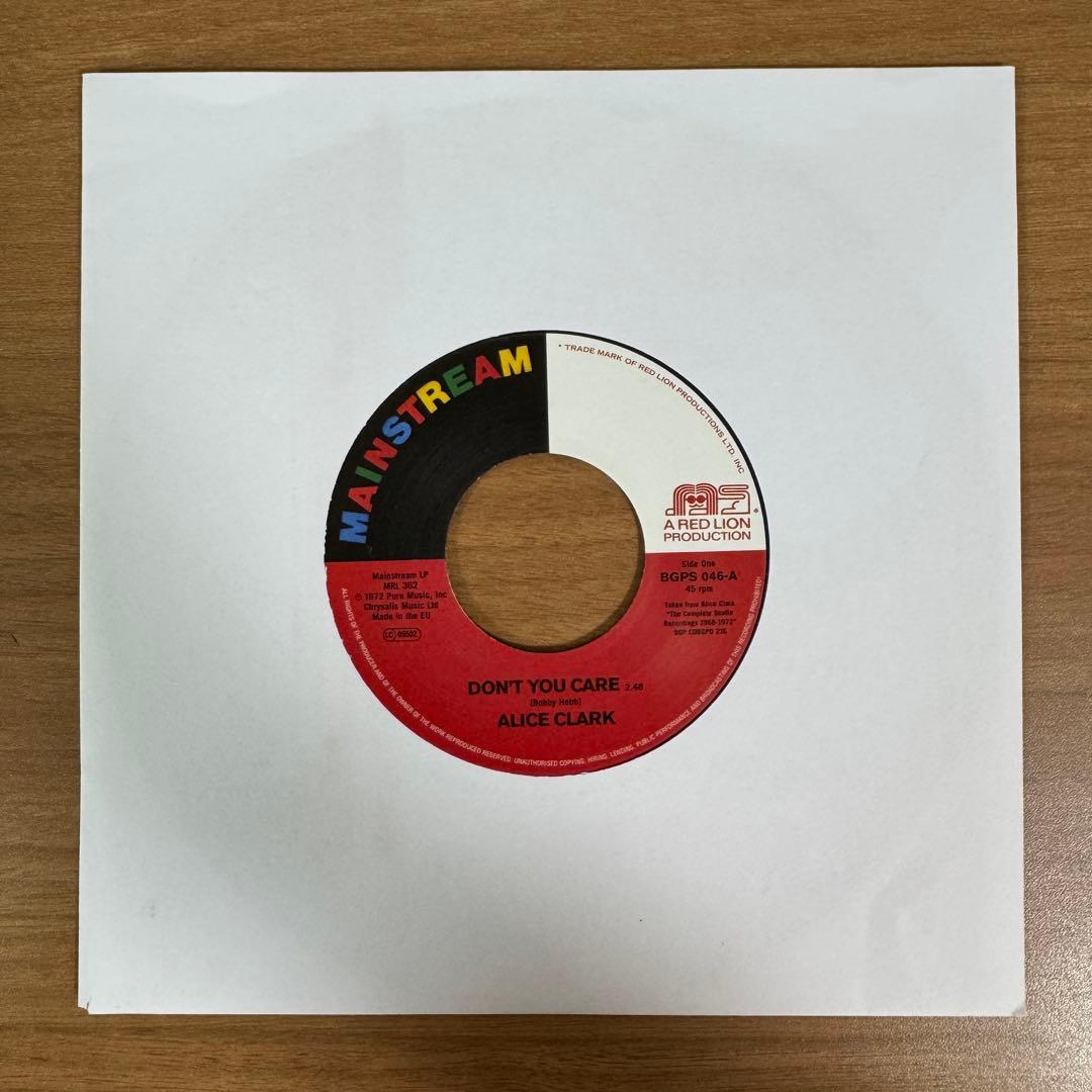 ALICE CLARK/DON'T YOU CARE、NEVER DID I S