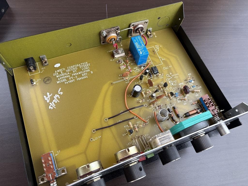 【生産終了品】AMECO MODEL PT-3 　受信用プリアンプ