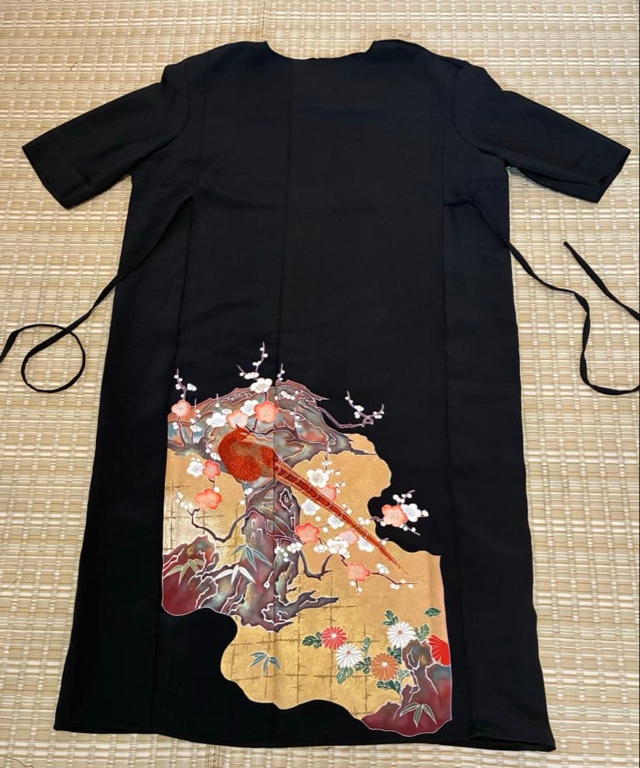 春*ぎ様 着物　留袖　リメイク　ロングワンピース　ボレロ　セット　オマケ付き