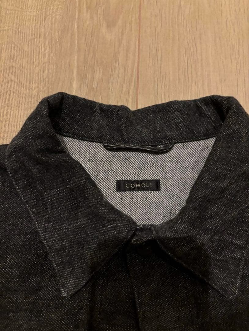 comoli デニムジャケット 3 black ecru コモリ